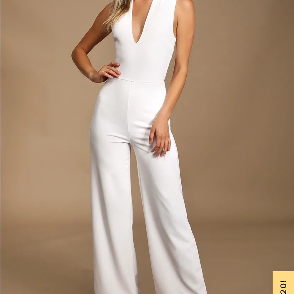 White Lulu’s Jumpsuit NWT